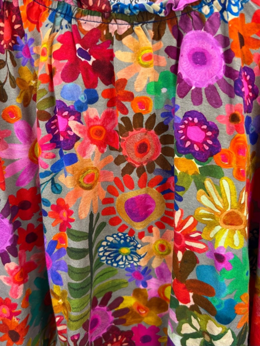 Natural Life Floral Cami Tank Top Multicolor Boho Cottagecore XS - Picture 3 of 5